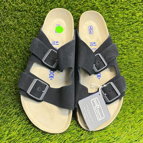 Birkenstock Arizona Mens Size 8 Blue Beach Walking Casual Suede Slide Sandals main image 9